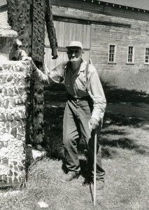 Fred Smith at The End of the Road tableau. Photo: Gregg Blasdel, c. 1960-64
